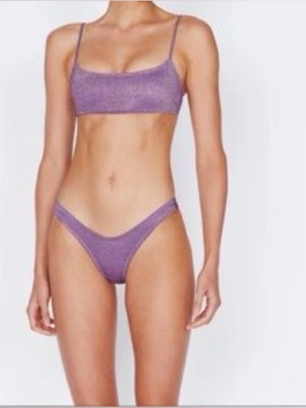 triangl swimwear Lavender Ribbed Two-Piece Bikini
